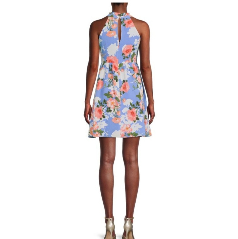 Vince Camuto Floral Print Fit & Flare Dress - Picture 2 of 12